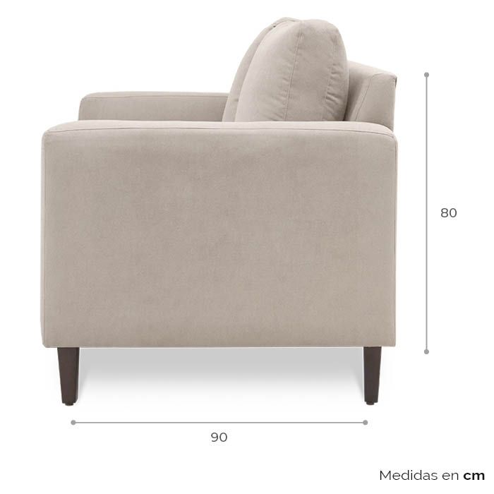 Love Tela Beige Zadek | Love Seat | salas